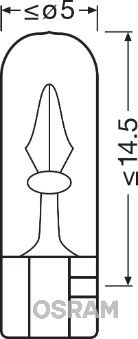 Osram 2741 Bulb, instrument lighting - 2