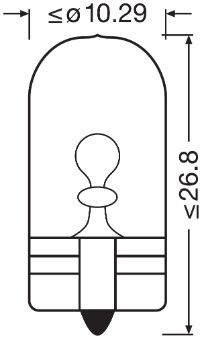 Osram 2825 Bulb, direction indicator - 2