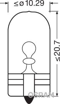 Osram 2886X Bulb, interior light - 2