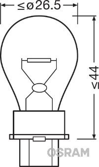 Osram 3156 Bulb, direction indicator - 3
