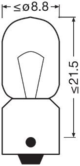 Osram 3893-2BL Bulb, direction indicator - 3
