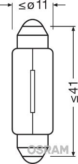 Osram 6429C Bulb, interior light - 2