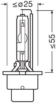 Osram 66450 Bulb, high beam headlight - 3