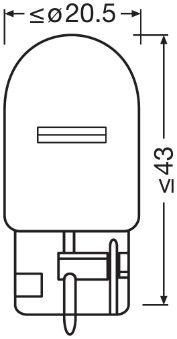 Osram 7505-2BL Bulb, direction indicator - 3