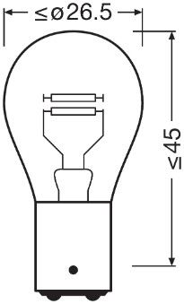 Osram 7528 Bulb, direction indicator - 2