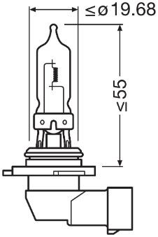 Osram 9005-1BL Bulb, high beam headlight - 3