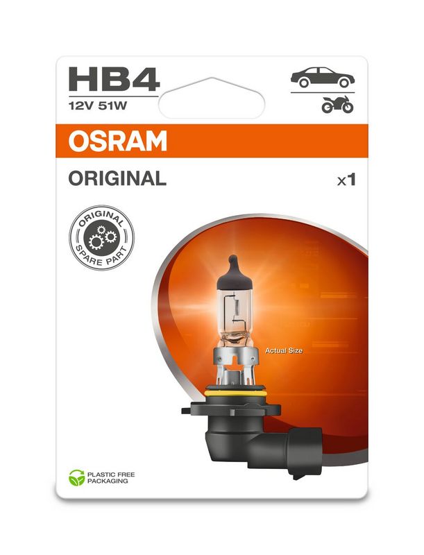 Osram 9006-1BL Bulb, high beam headlight - 1
