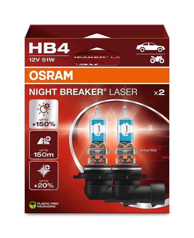 Osram 9006NL-2HB Bulb, high beam headlight - 1