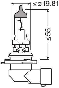 Osram 9006 Bulb, high beam headlight - 3