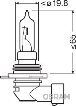 Osram 9011 Bulb, high beam headlight - 3