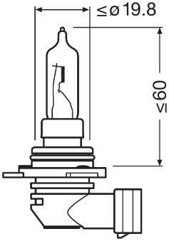 Osram 9012 Bulb, high beam headlight - 3