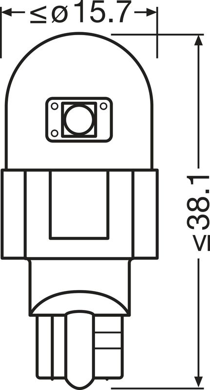 Osram 921DRP-2BL Bulb, interior light - 1