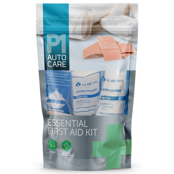 Essential First Aid Kit - 15 Piece