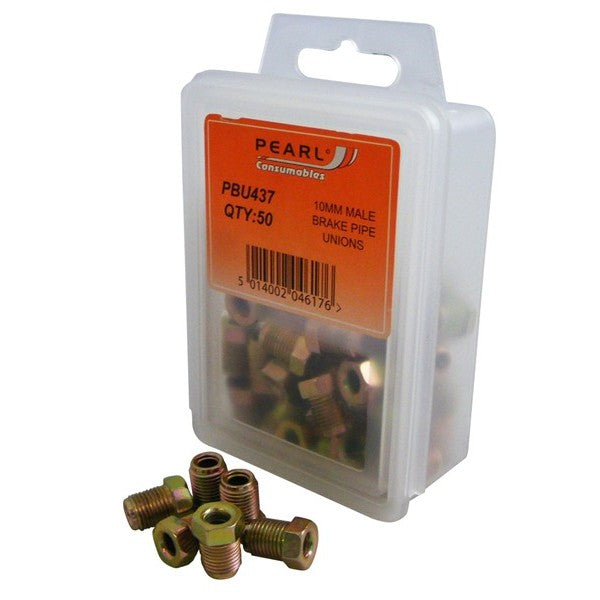Brake Pipe Unions - Male - M10 - Pack Of 50