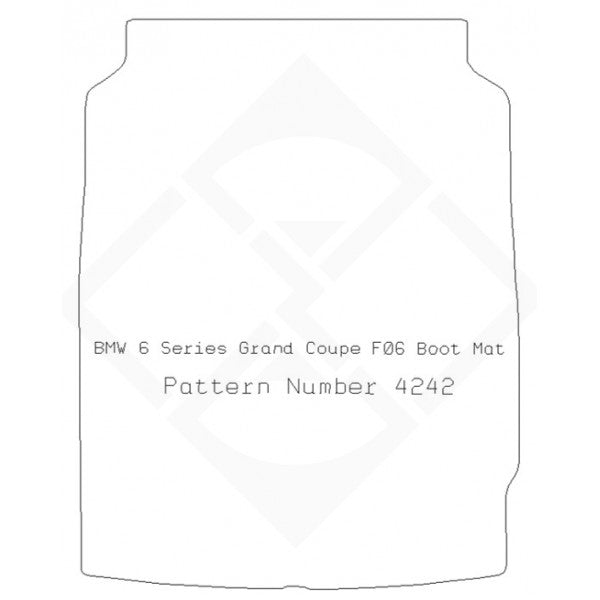 PMA Rubber Tailored Boot Mat - Bmw F06 (6 Series) Grand Coupe 2012> Boot Mat - Non-Returnable