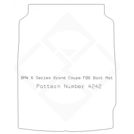 PMA Rubber Tailored Boot Mat - Bmw F06 (6 Series) Grand Coupe 2012> Boot Mat - Non-Returnable
