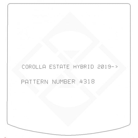PMA Rubber Tailored Boot Mat - Toyota Corolla Estate Hybrid Boot Mat 2019-> - Non-Returnable