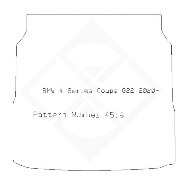 PMA Rubber Tailored Boot Mat - Bmw 4 Series Coupe (G22) 2020- Boot Mat - Non-Returnable