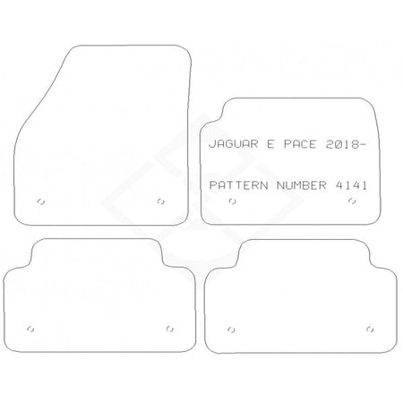 PMA Standard Tailored Car Mat - Jaguar E Pace 2018-2021 - Non-Returnable