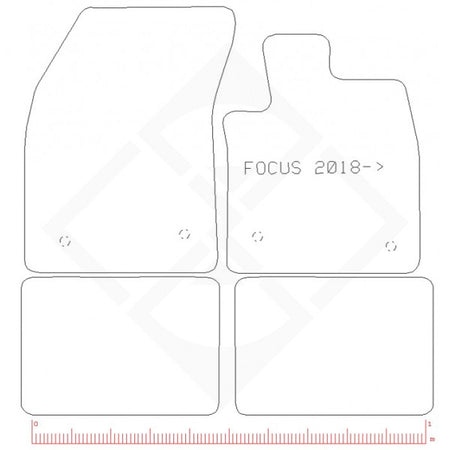 PMA Standard Tailored Car Mat - Ford Focus 2018-