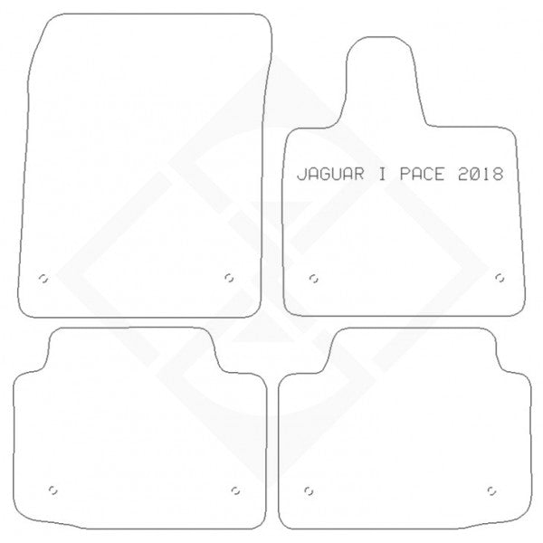 PMA Standard Tailored Car Mat - Jaguar I-Pace 2018> - Non-Returnable