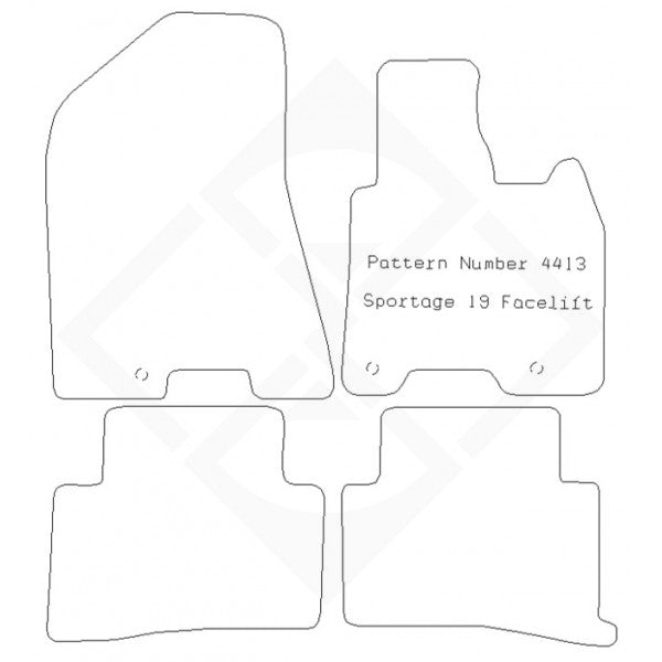 PMA Standard Tailored Car Mat - Kia Sportage 2019-2021 Facelift Model - Non-Returnable