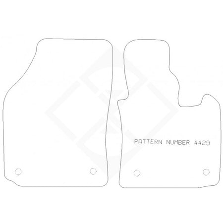 PMA Rubber Tailored Car Mat - Vw Caddy 2010-2020