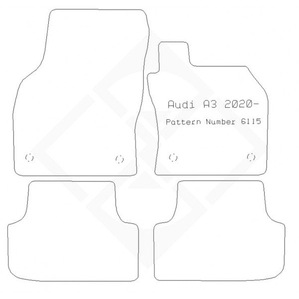 PMA Standard Tailored Car Mat - Audi A3 2020- - Non-Returnable