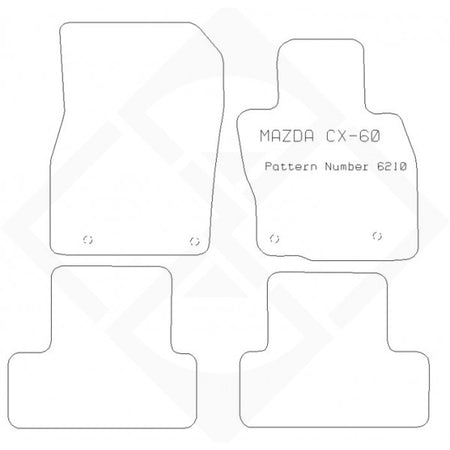 PMA Rubber Tailored Car Mat - Mazda Cx-60 2022- - Non-Returnable