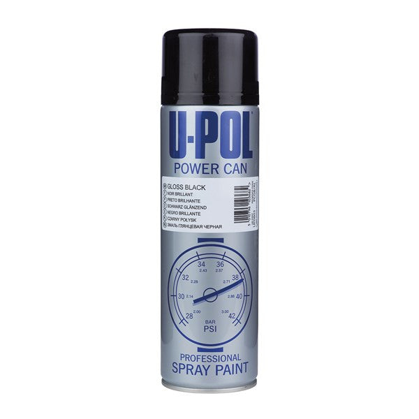 U-Pol Powercan - Gloss Black - 500ml