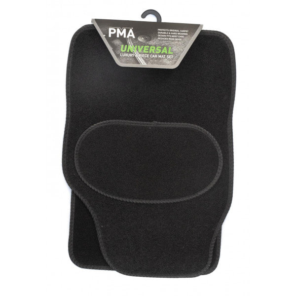 Universal Luxury Car Mat Set - 4 Piece with Black Binding