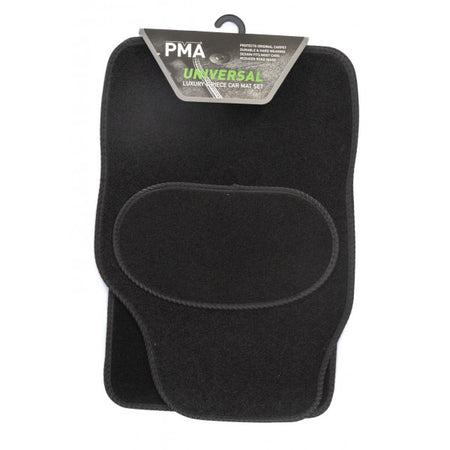 Universal Luxury Car Mat Set - 4 Piece with Black Binding