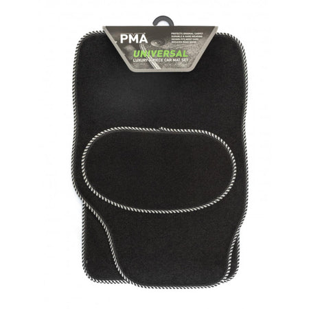 Universal Venice Car Mat Set - 4 Piece with Silver S Binding