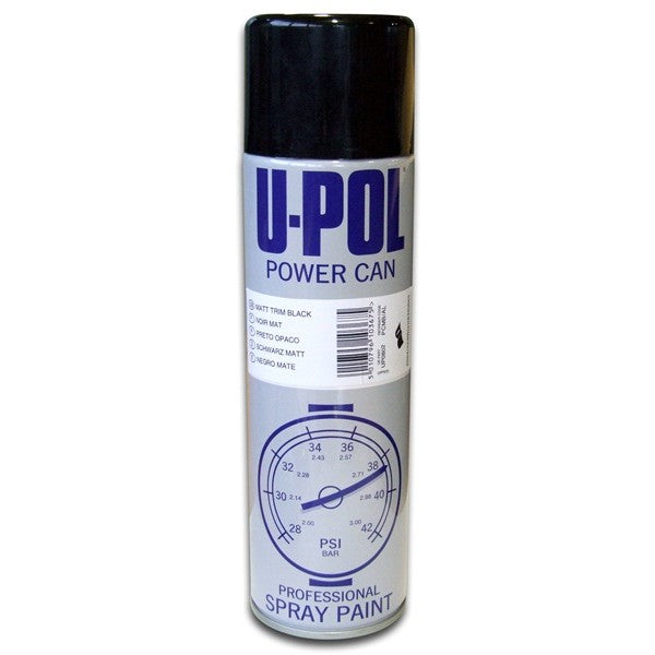 U-Pol Powercan - Matte Black - 500ml