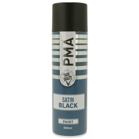Satin Black Paint Aerosol 500ml