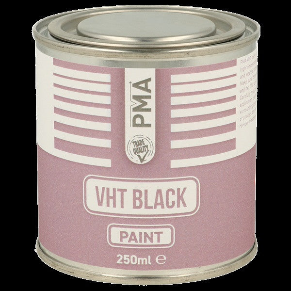 Very High Temperature Paint Black Brushcan 250ml