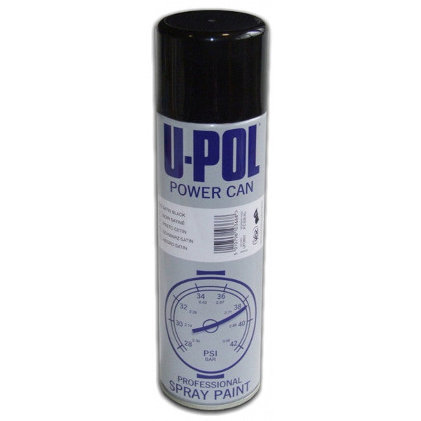 U-Pol Powercan - Satin Black - 500ml