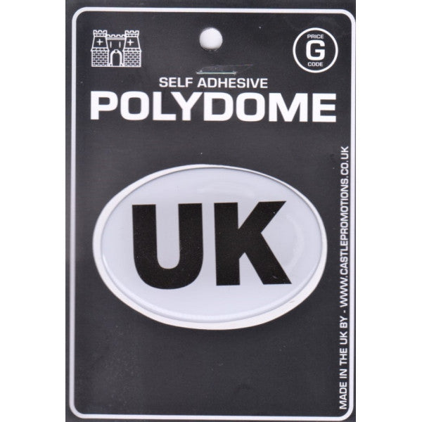 Uk Oval Polydome Sticker