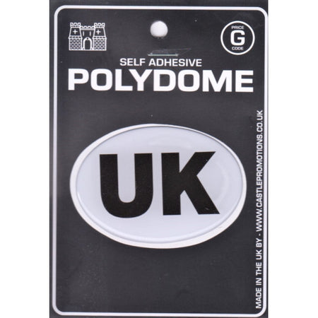 Uk Oval Polydome Sticker