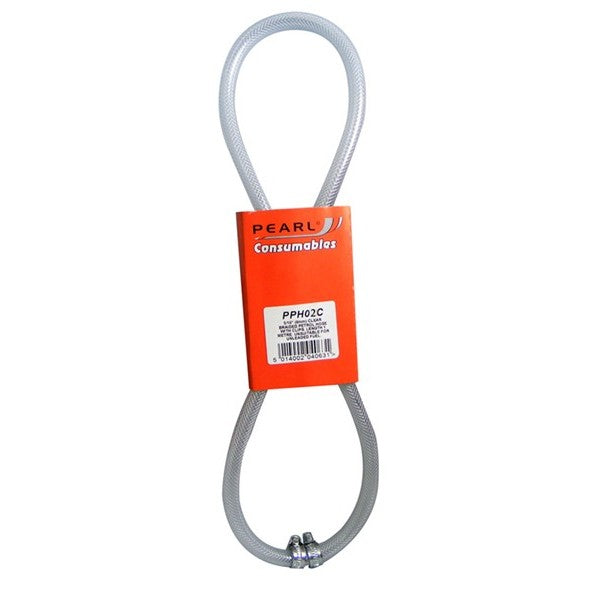 Fuel Hose & Clips Clear 1/4in. x 1m