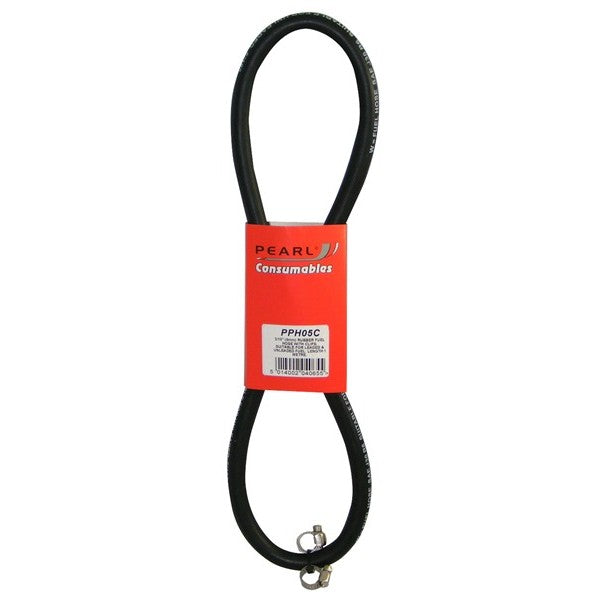 Rubber Fuel Hose & Clips 5/16in. x 1m