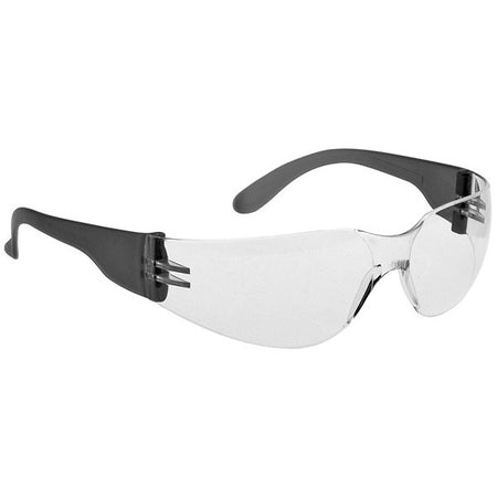 Wrap Around Spectacles - Clear Frame - Clear Lens