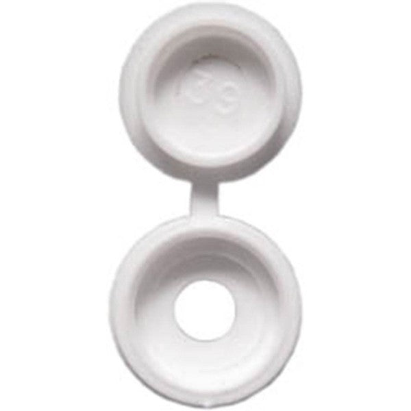 Number Plate Plastic Caps - White