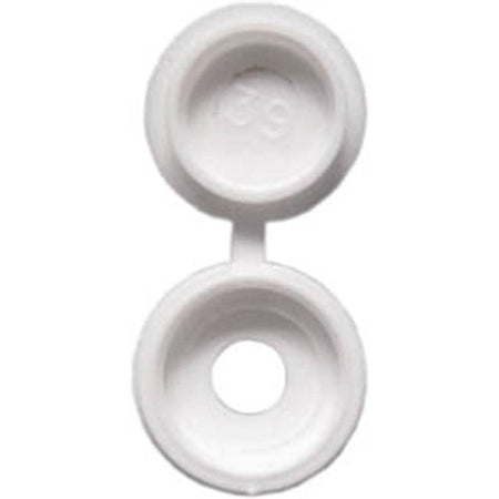 Number Plate Plastic Caps - White