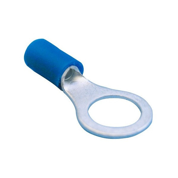 Wiring Connectors - Blue - Ring - 6mm - Pack of 4