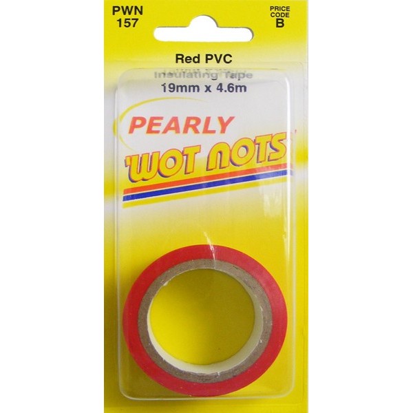 PVC Insulation Tape - Red - 19mm x 4.6m