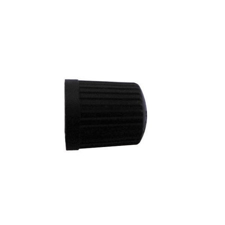 Car Dust Caps - Black Plastic - Pack Of 4