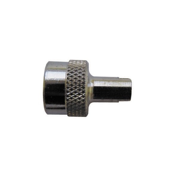 Car Dust Caps With Key - Chrome Metal - Pack Of 4