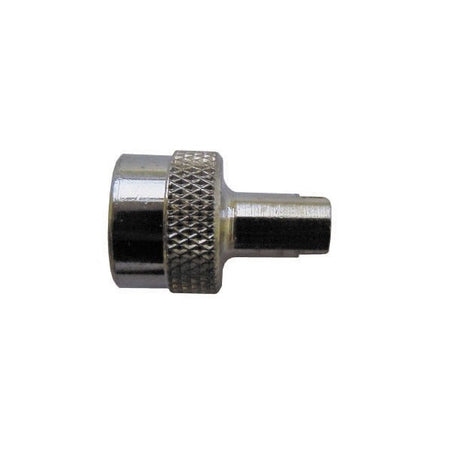 Car Dust Caps With Key - Chrome Metal - Pack Of 4
