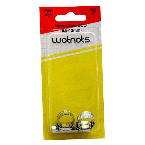 Hose Clips M/S OOO 8-12mm - Pack of 2